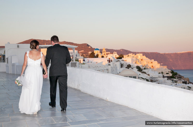 casamento em santorini