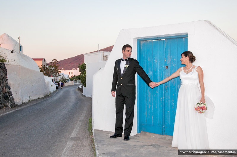 casamento em santorini