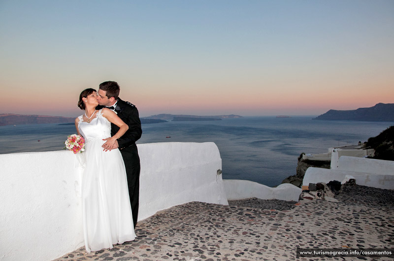 casamento em santorini