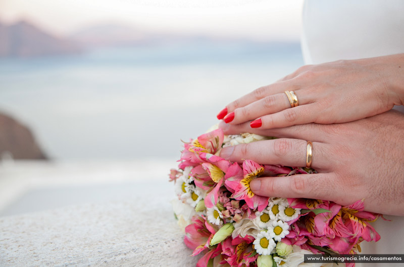 casamento em santorini