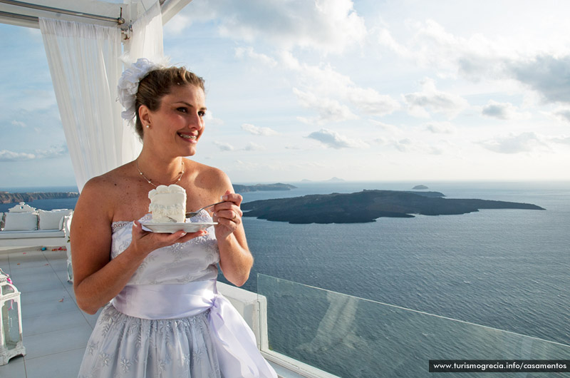 casamentos em santorini