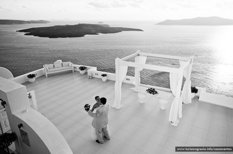 casamentos em santorini