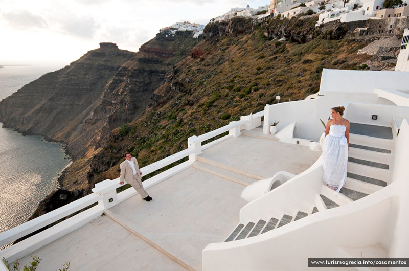 casamento em santorini