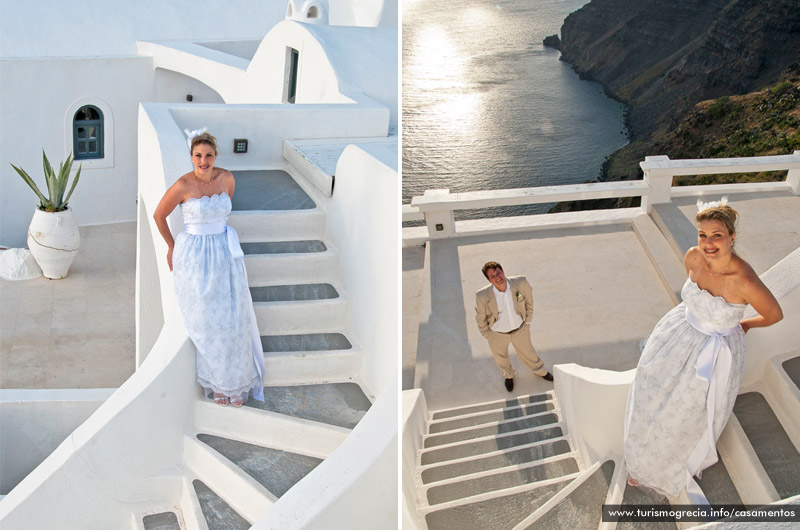 casamento em santorini