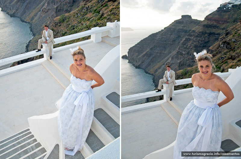 casamento em santorini