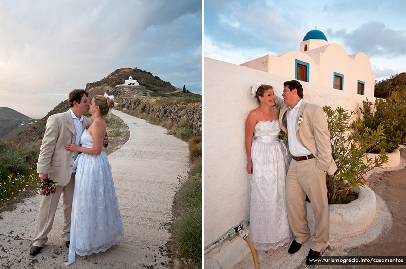 casamento em santorini