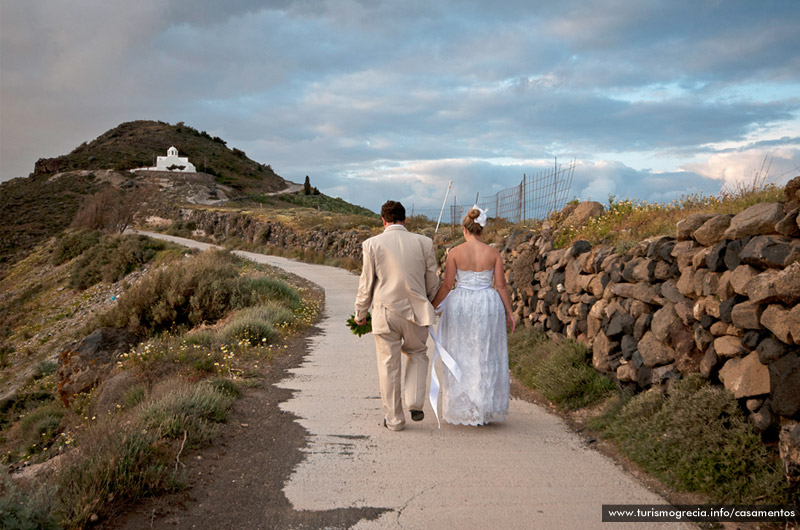 casamento em santorini