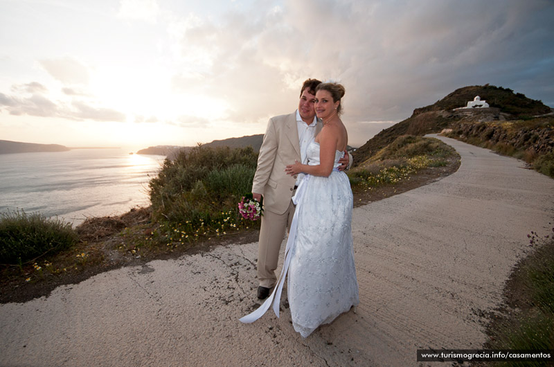 casamento em santorini