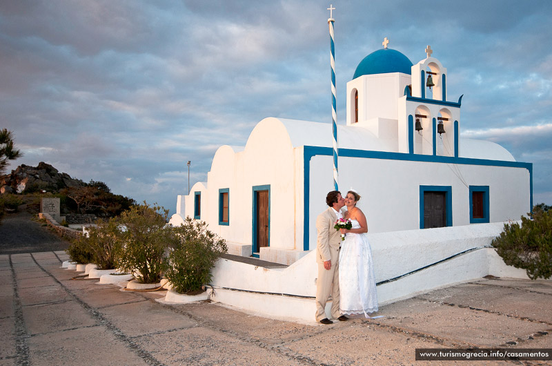 casamento em santorini