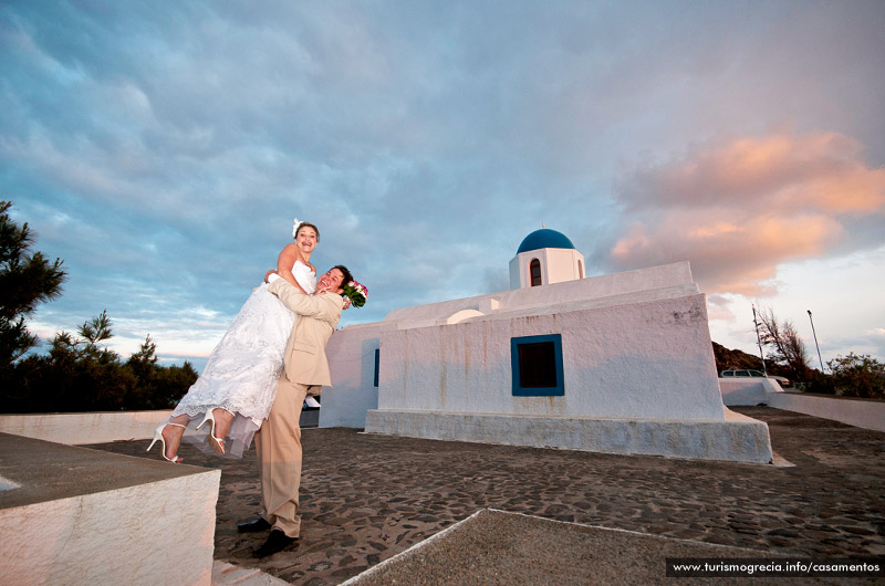 casamento em santorini