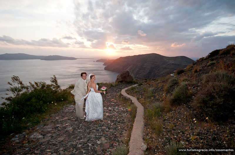 casamento em santorini