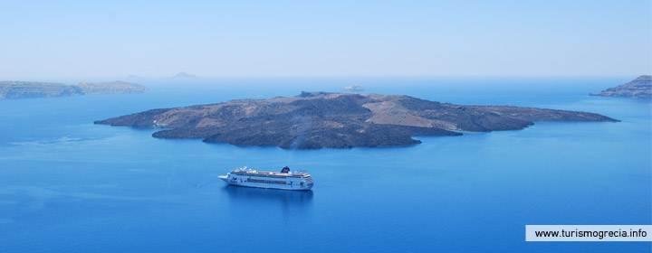 vulcão santorini