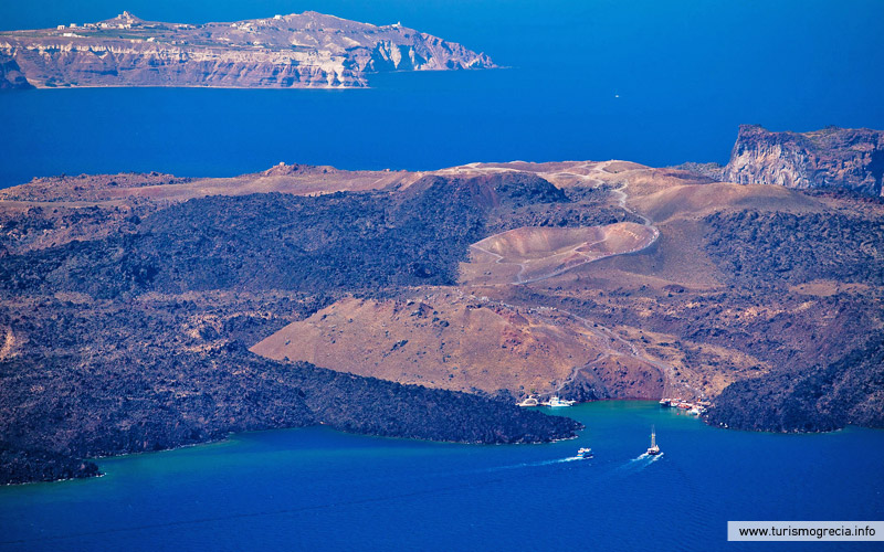 vulcão santorini