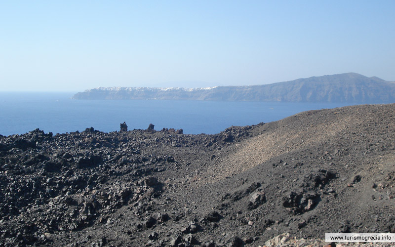 vulcão santorini