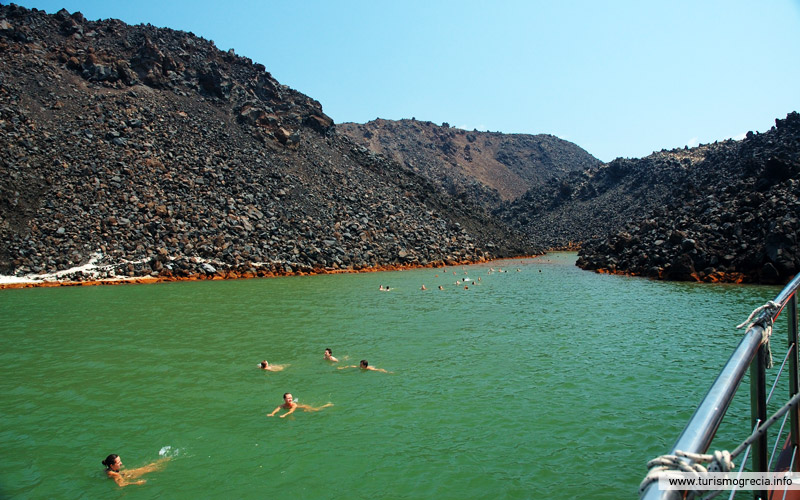 vulcão santorini