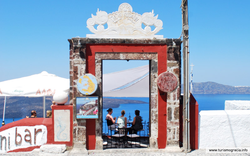 maravilhosa vista santorini