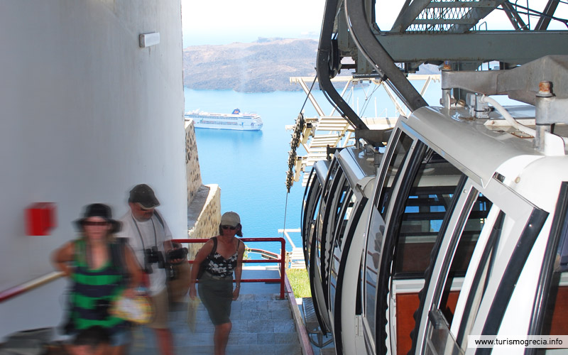 teleférico santorini